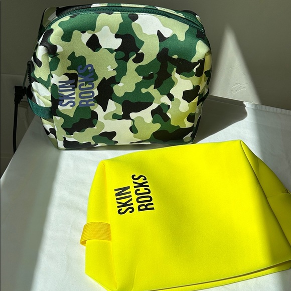 caroline Hirons Handbags - Caroline Hirons Camouflage and Yellow Skin Rocks Bags